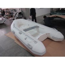 2,8 m reines weißes Fiberglas-Rippen-Boot zum Angeln und Sport